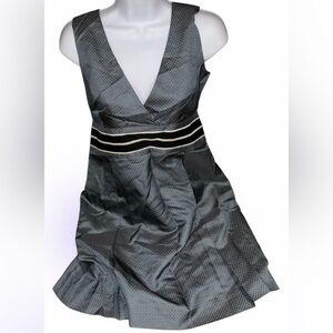 Original penguin vintage style structured fit and flare Silk dress